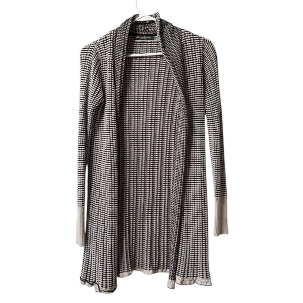 Eddie Bauer Sweater Women Cardigan‎ Sweater Open Front Size Small Cotton Stretch